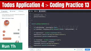 Todos Application 4 Coding Practice 13 Chatbot