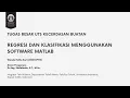 Regression and Classification Problem using Script and Graphical User Interface GUI with Matlab