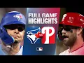 BLUE JAYS vs PHILLIES Full Game Highlights August 7 2026 MLB Season