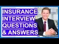 INSURANCE Interview Questions and Answers Insurance Clerk Insurance Broker Agent Manager