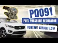Test Fix P0091 Fuel Regulator Pressure Circuit Low KIA SORENTO UM 2015-20 2 4 GDI