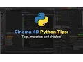 Cinema 4D Python Tips Tags materials and shaders