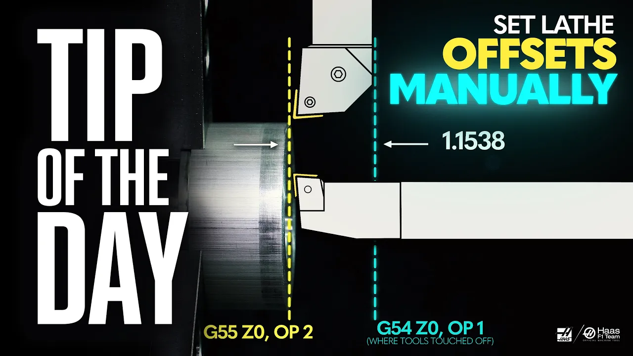 Set Your Lathe Offsets Manually - Haas Automation Tip of the Day