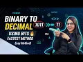 DSA Binary to Decimal Using Bits Fastest Method for DSA