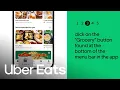 Shop on Uber Eats from the Uber Eats app Uber Eats