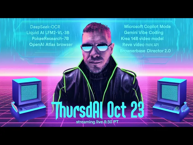 Thumbnail for ThursdAI - October 23: ChatGPT Atlas Browser, DeepSeek OCR, Claude Code Web, and AI News