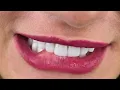 Ultra Closeup Of Lip Biting Teeth and Tongue Mouth Play Macro Shots