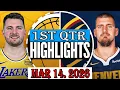 Los Angeles Lakers vs Denver Nuggets 1st Qtr Mar 14 2026 Highlights NBA hightlight