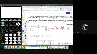 June 2025 Alg1 Regents chart and 1 - 10
