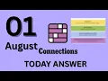 Connections NYT Hints Answers for Today Saturday August 1 2026