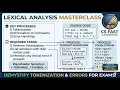 How to Perform Tokenization in Lexical Analysis Step-by-Step Example Token Table