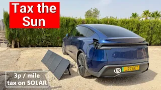Our UK government taxes the sun and driving abroad - MADNESS