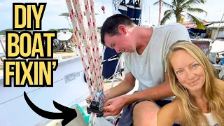 ⛵️HOW TO FIX your Sailboat Mainsheet Traveller | Hallberg Rassy 352 | Sailing Joco