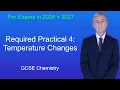 GCSE Chemistry Revision Required Practical 4 Temperature Changes