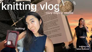 Knitting vlog 🧺☁️🪴🧶 life in Seattle, moving home at 24, back to knitting + bedroom makeover