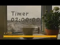 2 Hour timer count up timer calm focus music rain sound rainy day