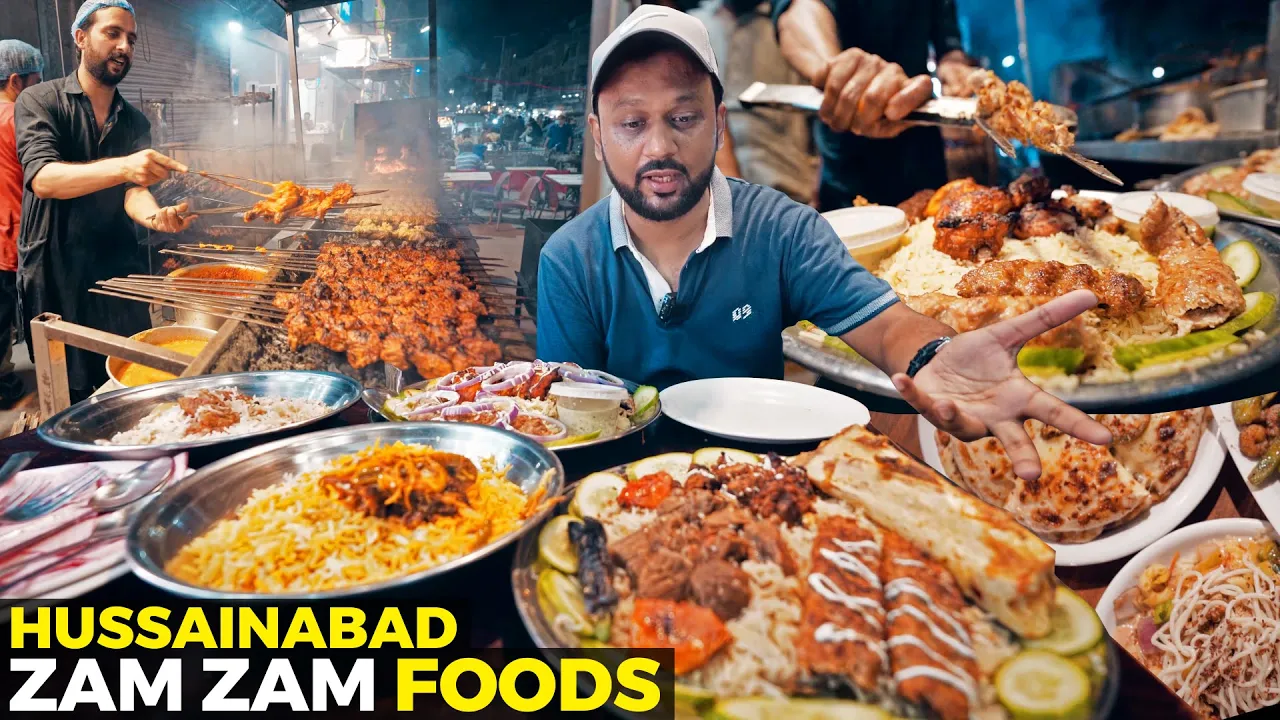 Pulao Platter, Pizza, Biryani aur buhut kuch at Hussainabad Karachi   Zam Zam Food   Street Pakistan