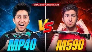 Mp40 Vs M590 Lone Wolf Battle 1 Vs 1 !
