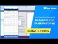 Xamarin Forms DataGrid Getting Started