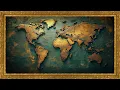 Turn Your TV Into Art Classic Antique World Map Silent Ambient Display