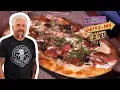 Guy Fieri Eats JACKPOT Duck Pizza Chicken Riggies Diners Drive-Ins and Dives Food Network