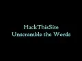 HTS Unscramble the Words