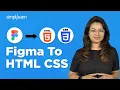 How to Convert Figma Design to HTML CSS Figma to HTML CSS Tutorial Simplilearn