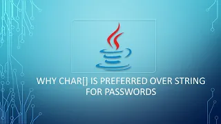 Tricky Interview Question Why Character Array Is Preferred Over String For Passwords In Java