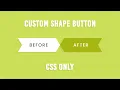 CSS Only Custom Shape Button with Hover Effects Html CSS Tutorial