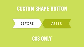 CSS Only Custom Shape Button with Hover Effects Html CSS Tutorial