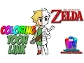 How to Color Toon Link - Nintendo The Legend of Zelda Coloring Page