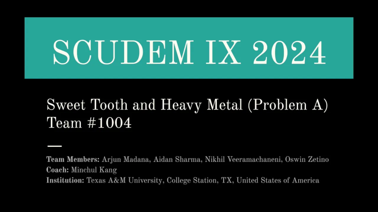 (SCUDEM IX 2024) Problem A - Team 1004