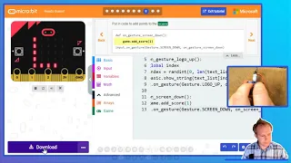 MakeCode Python for micro bit - Head Game
