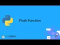 Flush Function Python class 12 Chapter 4 9
