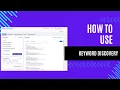 How to use Keyword Discovery Keyword Insights