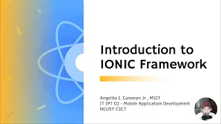 3 - Introduction to IONIC Framework