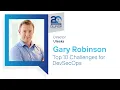 Topics of Interest Top 10 Challenges for DevSecOps - Gary Robinson