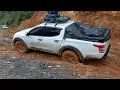 Download Lagu Mitsubishi Strada Triton and Mitsubishi Fuso Canter Truck In Mud Route - 4x4 Extreme Mud Route