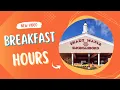 Shady Maple Breakfast Hours