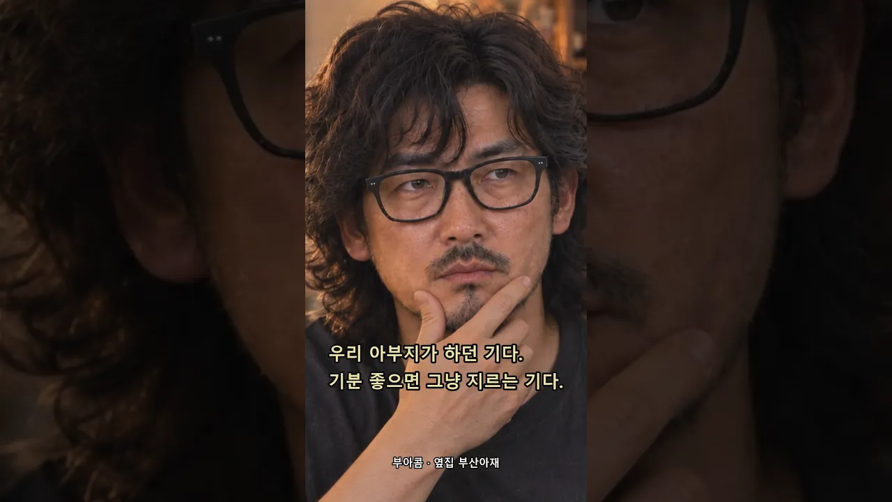 47살 옆집 아재가 매일 지르는 이 말, 뜻이 없다고요?