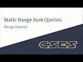 E02 Static Range Sum Queries Range Queries CodeNCode