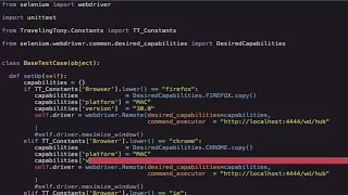 Selenium python Language - Running Selenium Tests Remotely