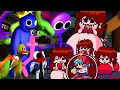 FNF VS Rainbow Friends VS NEW FAT GF ALL PHASES FNF MOD Friday Night Funkin x Rainbow Friends