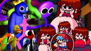 fnf vs rainbow friends vs new fat gf all phases fnf mod friday night funkin x rainbow friends