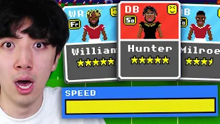 THE FASTEST TEAM ON RETRO BOWL COLLEGE ALL MAX SPEED