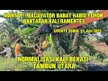 Download Lagu LUAR BIASA!! EXCAVATOR BABAT HABIS POHON BANTARAN KALI BEKASI || KALI RAMENTES #dedimulyadi