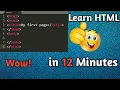Learn HTML in 12 Minutes