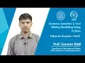 Python for Analytics Part II
