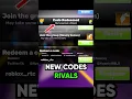 Roblox RIVALS Codes ALL NEW WORKING