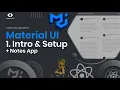 React Material UI Tutorial 1 Intro Setup